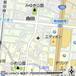 長野県駒ヶ根市南田14-14周辺の地図