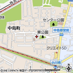 東京都小平市中島町34-1周辺の地図