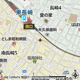 マサラハット東長崎周辺の地図