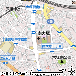 餃子の王将 南大塚店周辺の地図