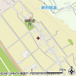 山梨県韮崎市下祖母石354周辺の地図