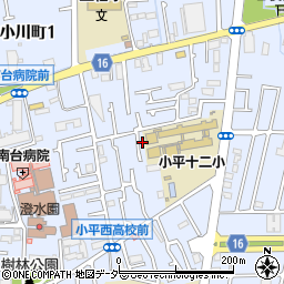 東京都小平市小川町1丁目472-12周辺の地図