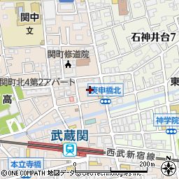 東京都練馬区関町北4丁目11周辺の地図