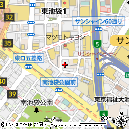 アニメイトカフェ池袋4号店周辺の地図