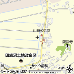 千葉県佐倉市山崎周辺の地図