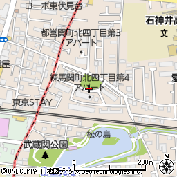 東京都練馬区関町北4丁目25周辺の地図