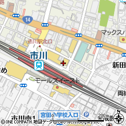 くすりの福太郎市川店周辺の地図