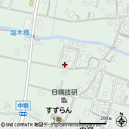 長野県駒ヶ根市赤穂中割5555-1周辺の地図