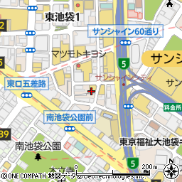 えびと馬肉と日本酒 池袋 美久仁小路店周辺の地図