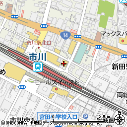 ガスト市川駅北口店周辺の地図