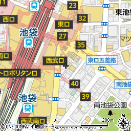 東京都豊島区南池袋1丁目22周辺の地図