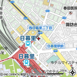 ファミリーマート日暮里店周辺の地図