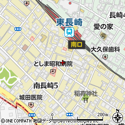 大衆酒場x串かつ 源 東長崎店周辺の地図