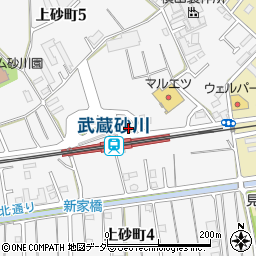 セブンイレブン立川武蔵砂川駅前店周辺の地図