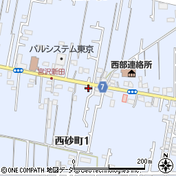 東京都立川市西砂町1丁目69-7周辺の地図