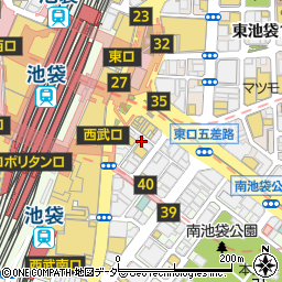 東京都豊島区南池袋1丁目23-7周辺の地図