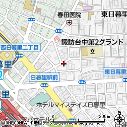 コインパーク東日暮里６丁目第３駐車場周辺の地図