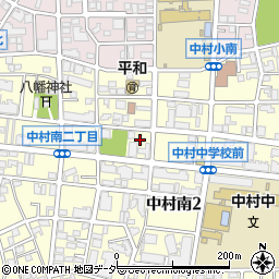東京都練馬区中村南2丁目周辺の地図