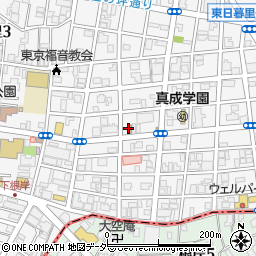 東日暮里二郵便局 ＡＴＭ周辺の地図