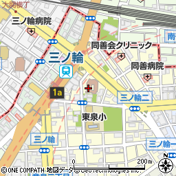 東京都台東区立みのわ高齢者在宅サービスセンター周辺の地図