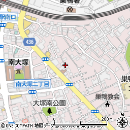 東京都豊島区南大塚1丁目48周辺の地図