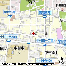 東京都練馬区中村南1丁目21周辺の地図