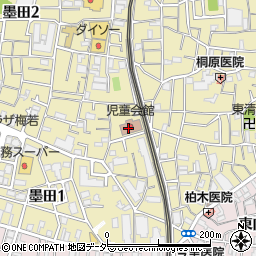 墨田区　児童館・墨田周辺の地図