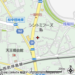篠田正光空手道場周辺の地図