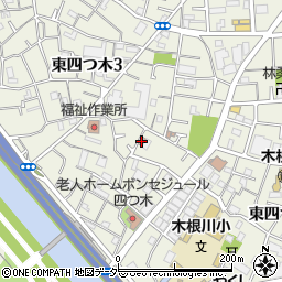 葛飾福祉館こひつじ保育園周辺の地図