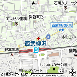 柳沢駅前接骨院周辺の地図
