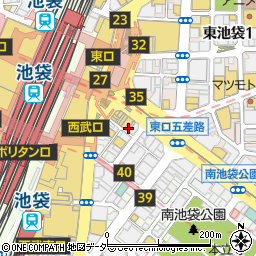大江戸　池袋西武前店周辺の地図