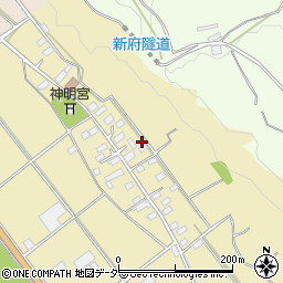 山梨県韮崎市下祖母石350周辺の地図