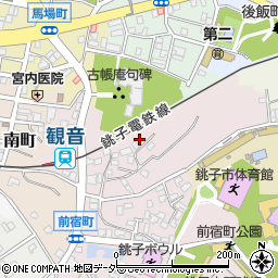 千葉県銚子市前宿町322周辺の地図