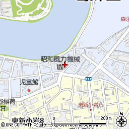 昭和風力機械株式会社　社員寮周辺の地図