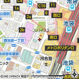東京都豊島区西池袋1丁目10-15周辺の地図