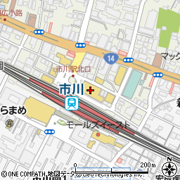 ノジマ市川駅前店周辺の地図