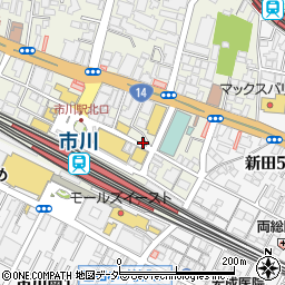 大黒屋市川駅北口店周辺の地図