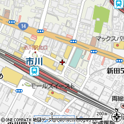 大黒屋市川駅北口店周辺の地図