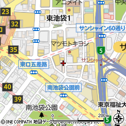 ＡＤＤＣＢＤ　池袋東口店周辺の地図