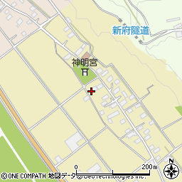 山梨県韮崎市下祖母石358周辺の地図