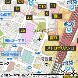 東京都豊島区西池袋1丁目10周辺の地図