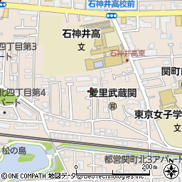 東京都練馬区関町北4丁目21周辺の地図