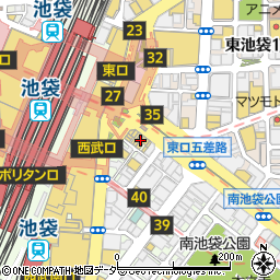 個室焼肉韓国料理 豚ブザ・ 萬和苑 池袋店周辺の地図