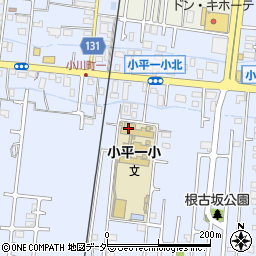小平市立　第一小学童クラブ周辺の地図