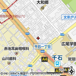文京区　駕籠町育成室周辺の地図