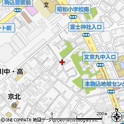 東京都文京区本駒込2丁目21-6周辺の地図