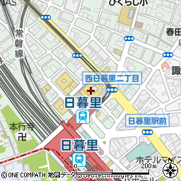日高屋 日暮里東口店周辺の地図
