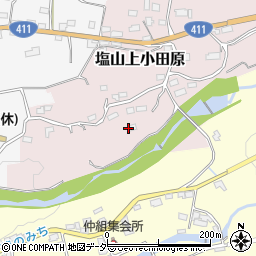 山梨県甲州市塩山上小田原437周辺の地図