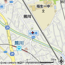 東京都福生市熊川883周辺の地図
