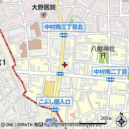 東京都練馬区中村南3丁目周辺の地図